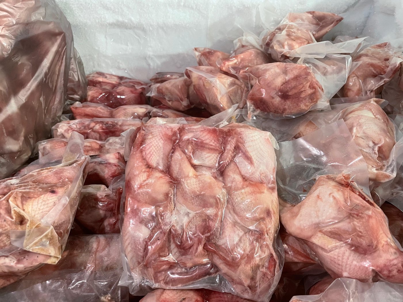 Carne de codorniz sellada al vacio lista para distribuir en jalisco