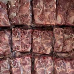 Carne de codorniz sellada al vacio lista para distribucion